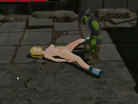 Newly released Wizard Lilia game features a beautiful woman magician seducing goblin men