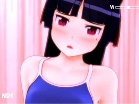 Little and Kuroneko struggle to operate the adult toy