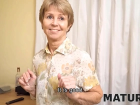 Middle-aged maid seduces her boss for steamy encounter
