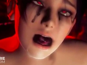 A cartoon porn featuring a small babe being analied by a huge monster in Fortnite game