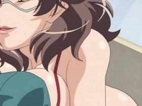 Naughty anime mom gets penetrated to climax