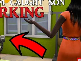 Young Indian boy learns how to have sex with mom's help after getting caught masturbating