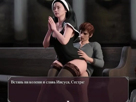 Experience the thrill of Sagahentai's Lust Epidemic with a mature nun in action