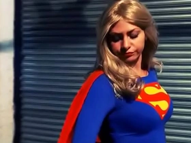 Supergirl KO'd by kryptonite in sexy costume