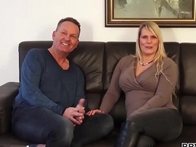 Hot MILF gets fucked by two different guys