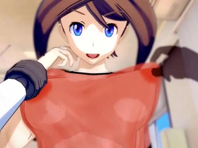 Japanese girl gets her nipples licked and pussy rubbed in 3D