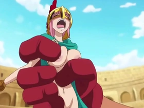 Rebecca's anime nude reveal in One Piece