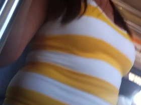 Old woman harassed on public transportation