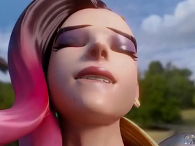 Experience Overwatch's Sombra in intense POV sex scene