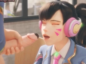 Get your D.Va fix: Hot Asian babe plays Overwatch