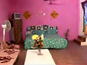 Desperate middle-aged Indian woman cheats with younger man on camera