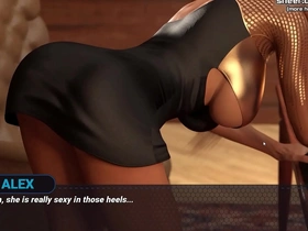 Steamy animation of a seductive MILF's self-pleasure fueled by forbidden thoughts