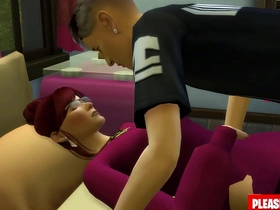 A fiery redhead gets penetrated both vaginally and anally by a step, followed by a shared bed encounter