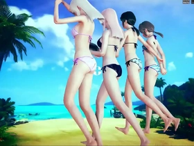 New hentai game in action: young vs old in the park