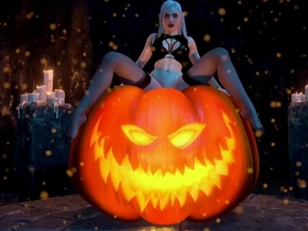A Halloween party with sexy elves and a blonde goddess