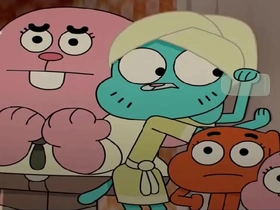Gumball and Darwin's steamy blowjob scene in The Love animation