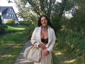Overweight German Ashley Cum Star engages in a group sex encounter