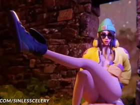 Valorant gameplay meets anime porn in a unique blend of sex and gaming