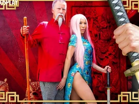 Filthy cosplay: Asian teen Kalina Ryu engages in intense hardcore sex with dominant master