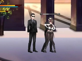 Sodom R game features a cute girl engaging in sexual acts with multiple men