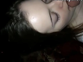 Spanish university girl addicted to porn gets a hardcore blowjob