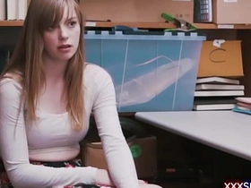 A frightened young girl caught stealing in a store is sexually assaulted by a security guard