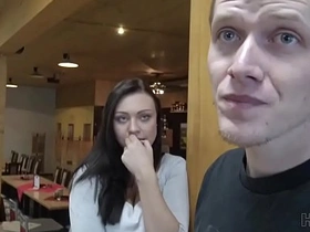 Horny teen Hunter seeks out erotic encounters for compensation at bowling alley